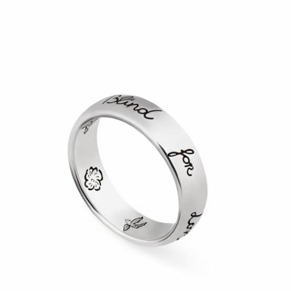 Gucci Blind X Love Silver Ring